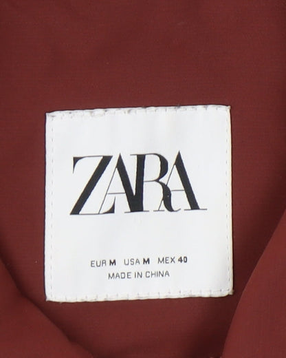 Zara Men's Red Basic Jacket M Casual Autumn/Spring