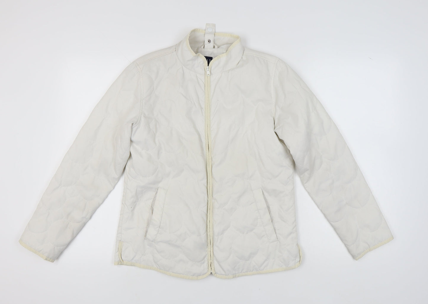 GAP Women’s White Quilted Jacket, Size S