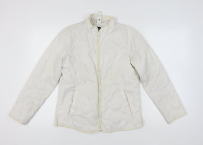 GAP Women’s White Quilted Jacket, Size S