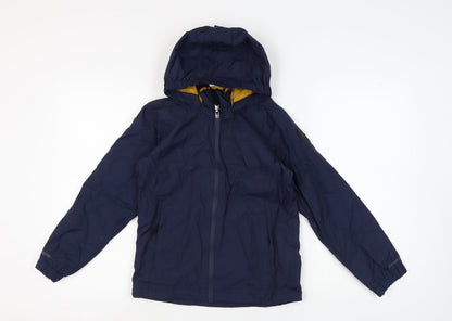TOG24 Boys Blue Mid-Length Hooded Jacket 12-13 Years