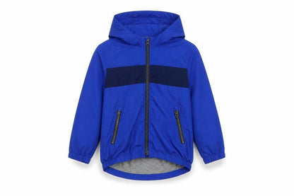 Front view of Gap Kids Blue Windbreaker Jacket for boys’, size 4-5y