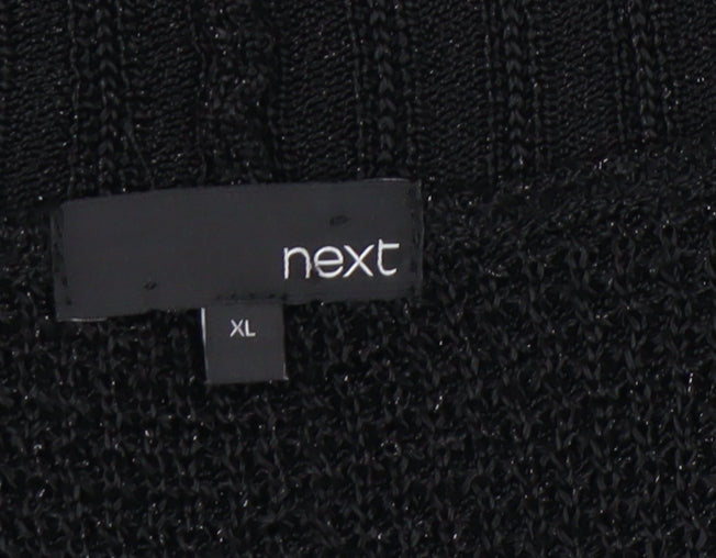 Womens UK Size XL NEXT Black Cardigan Jumper
