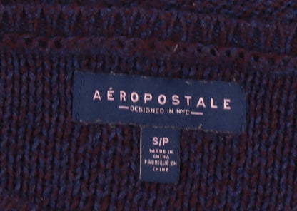 Aeropostale Women's Multicoloured Crew Neck Jumper, Size S