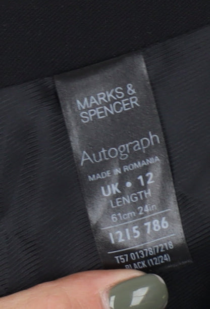 Marks and Spencer Black Pencil Skirt, Size 12, New