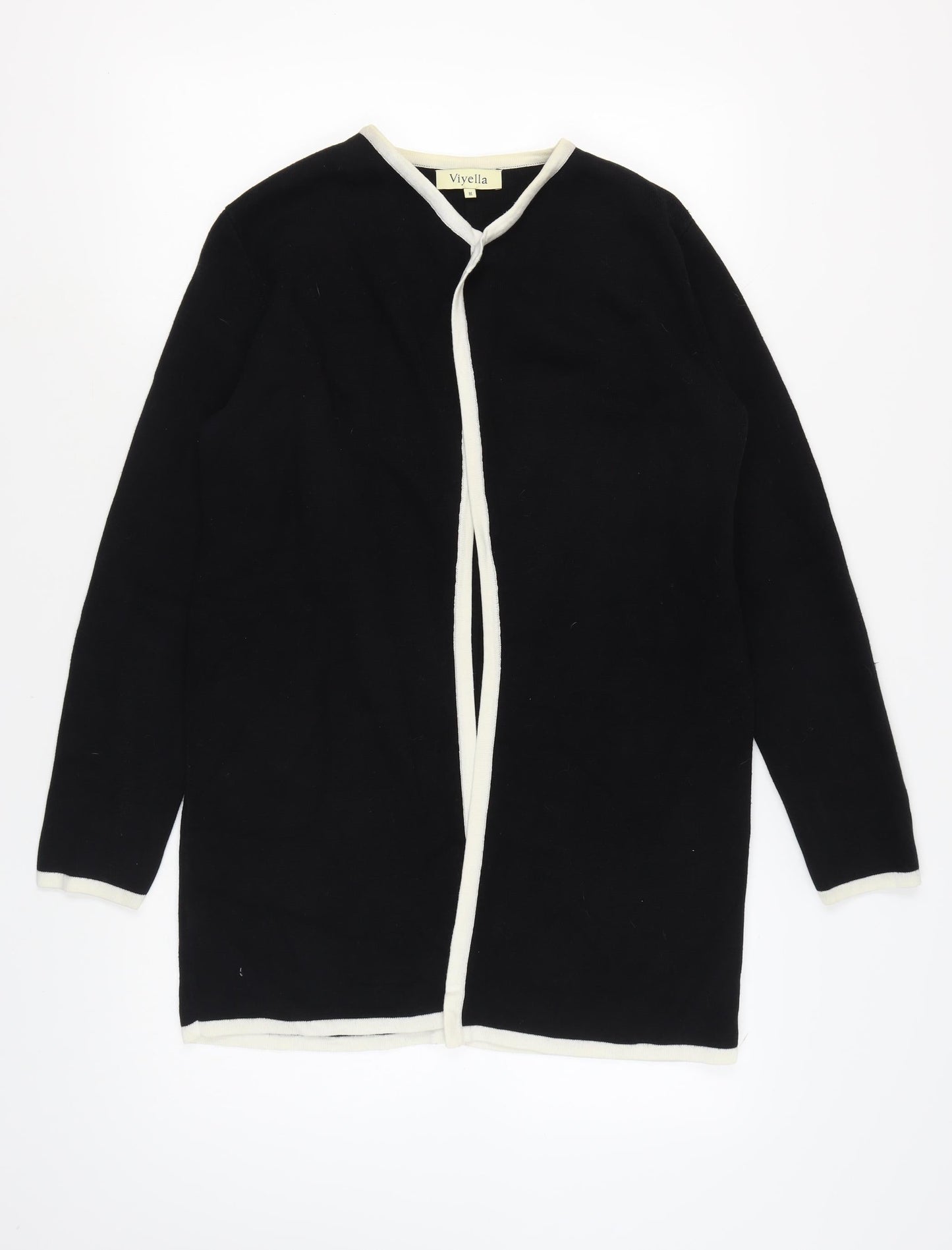 Womens UK Size M Viyella Black Cardigan Jumper