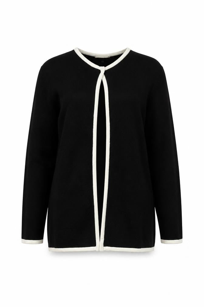 Womens UK Size M Viyella Black Cardigan Jumper