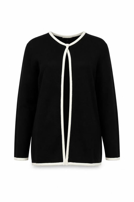 Womens UK Size M Viyella Black Cardigan Jumper