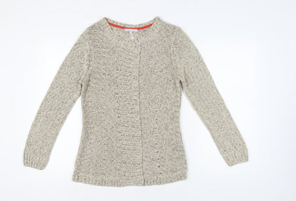 Womens UK Size 14 Marks and Spencer Beige Pullover Jumper