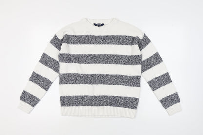 Womens UK Size 12 Maine New England White Pullover Jumper
