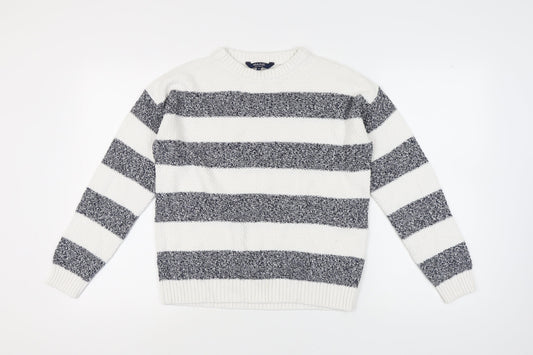 Womens UK Size 12 Maine New England White Pullover Jumper