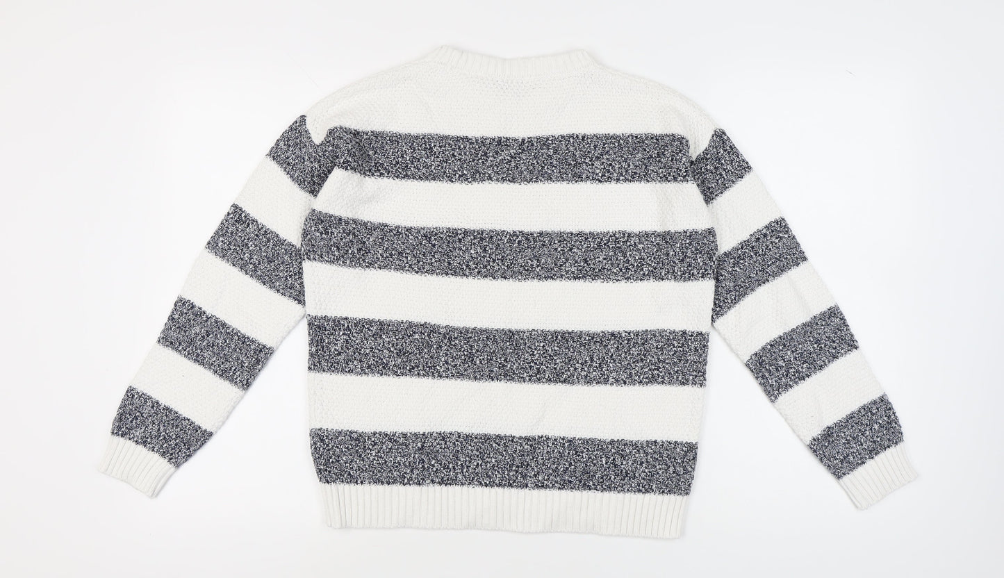 Womens UK Size 12 Maine New England White Pullover Jumper
