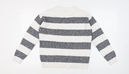 Womens UK Size 12 Maine New England White Pullover Jumper