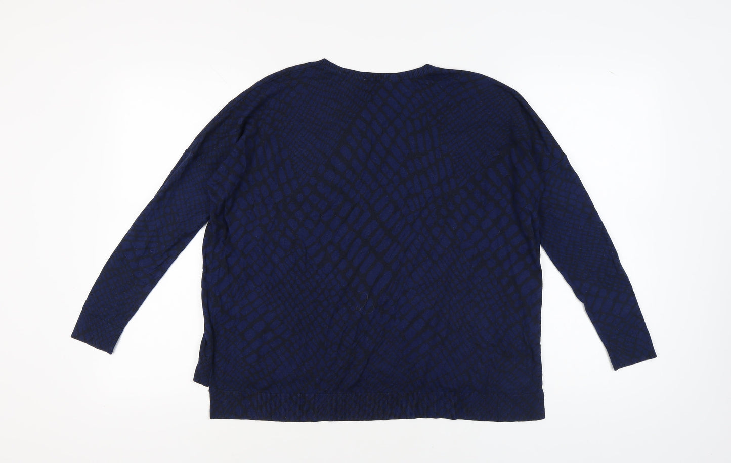 Womens UK Size 8 Whistles Blue Pullover Jumper