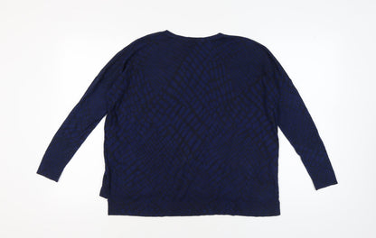 Womens UK Size 8 Whistles Blue Pullover Jumper