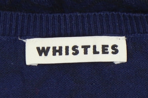 Womens UK Size 8 Whistles Blue Pullover Jumper