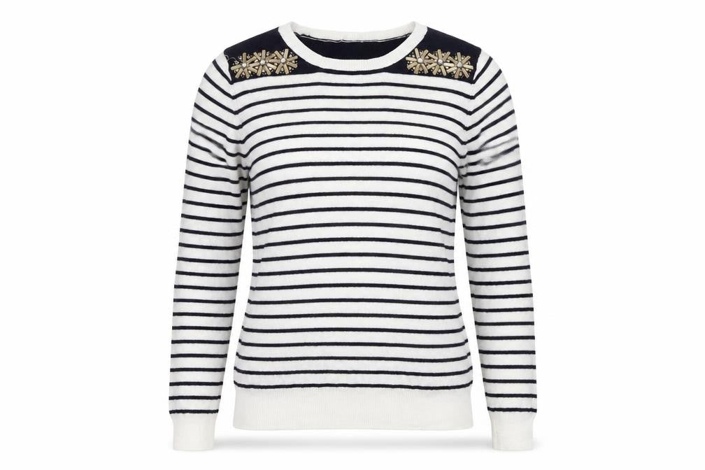 Womens UK Size M Oasis White Pullover Jumper