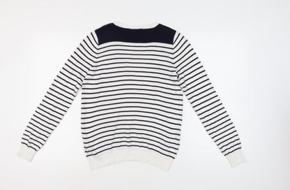 Womens UK Size M Oasis White Pullover Jumper