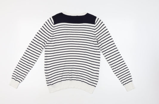 Womens UK Size M Oasis White Pullover Jumper