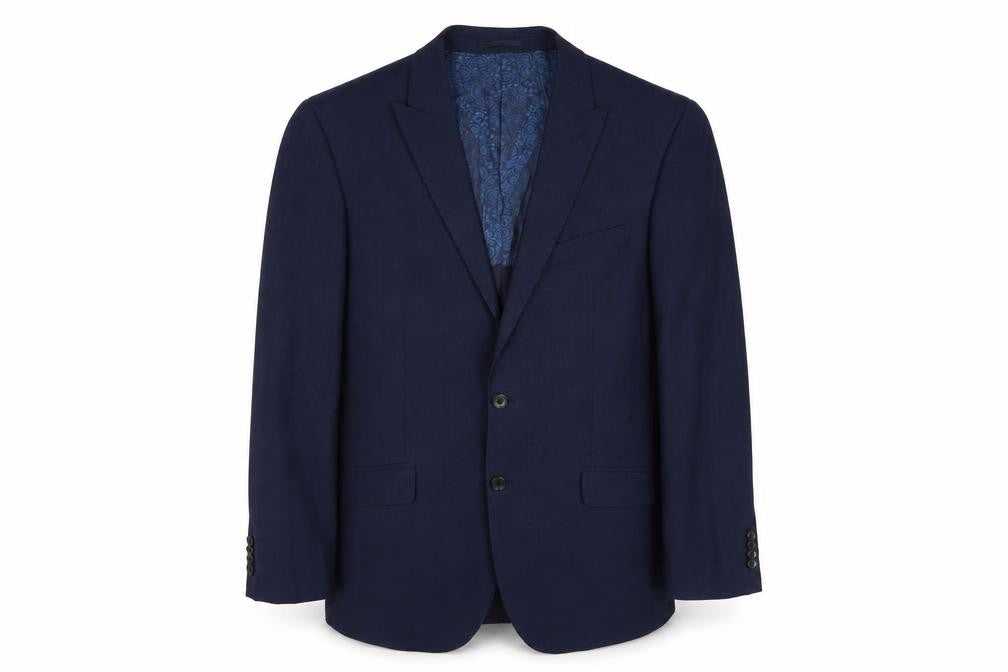 Mens UK Size 40 Simon Carter Regular Blue Suit Jacket