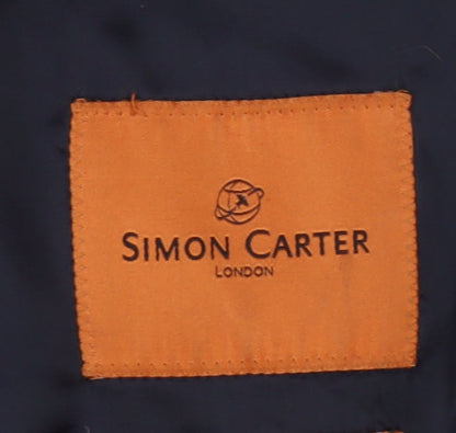 Mens UK Size 40 Simon Carter Regular Blue Suit Jacket