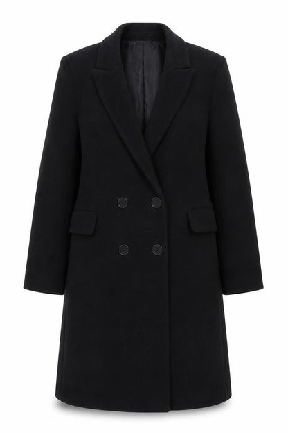 Womens UK Size M MNG Black Overcoat