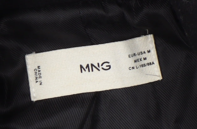 Womens UK Size M MNG Black Overcoat