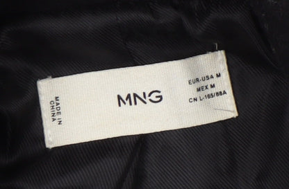 Womens UK Size M MNG Black Overcoat