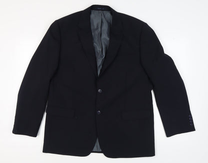 Mens UK Size 44 Greenwoods Regular Black Suit Jacket