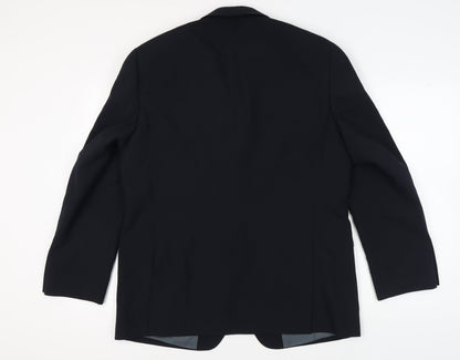 Mens UK Size 44 Greenwoods Regular Black Suit Jacket