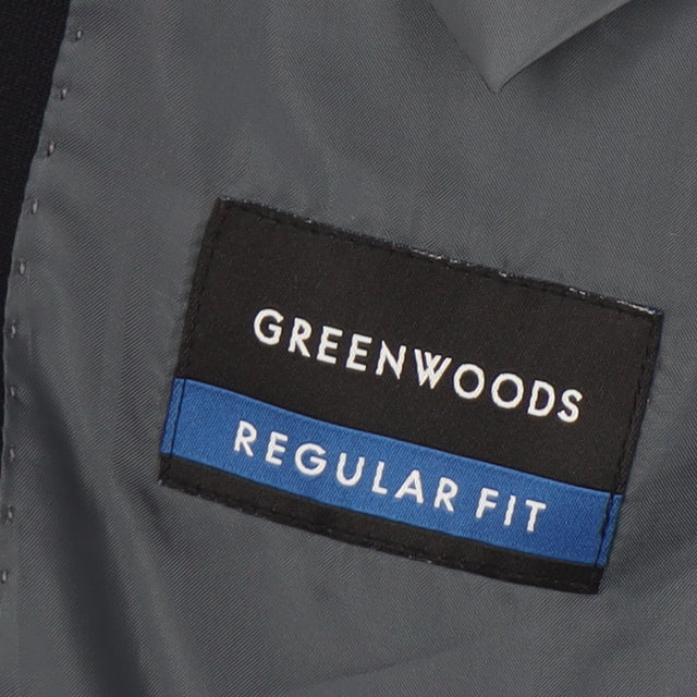 Mens UK Size 44 Greenwoods Regular Black Suit Jacket