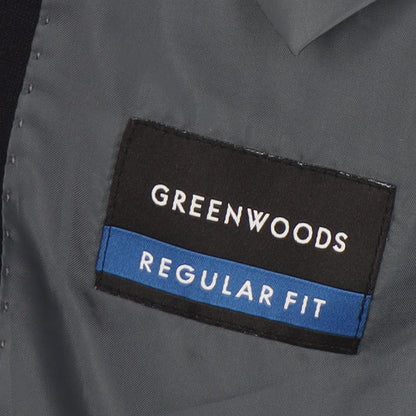 Mens UK Size 44 Greenwoods Regular Black Suit Jacket