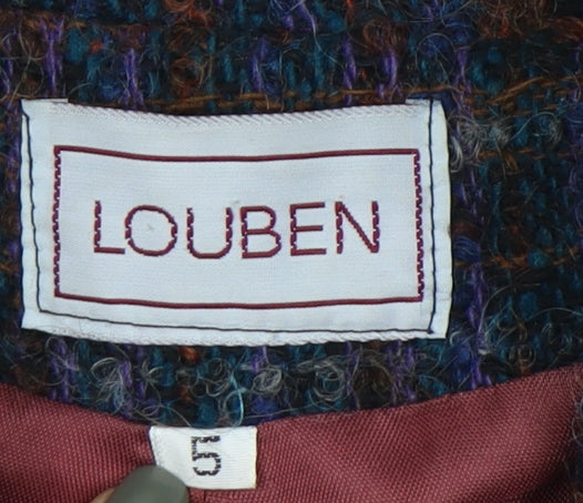 Louben Women's Multicoloured Wool Blazer Size 5