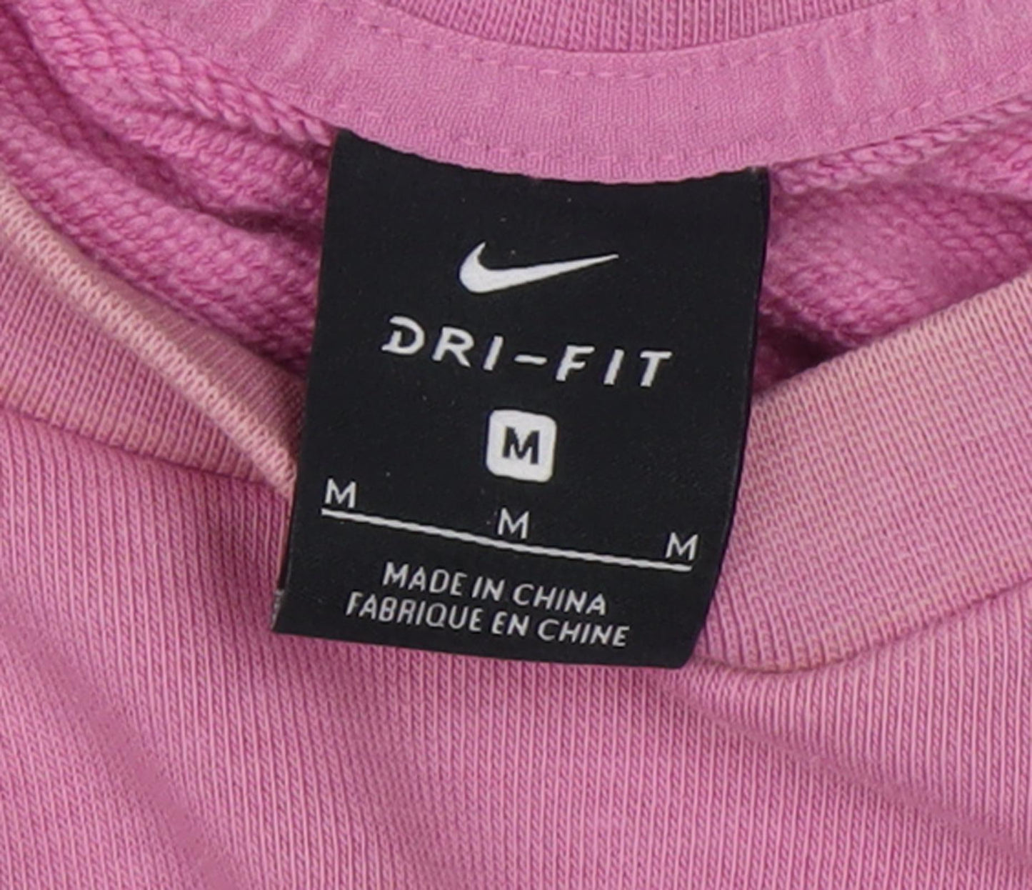 Nike Women's Pink Pullover Sweatshirt, Size M - Logo Design