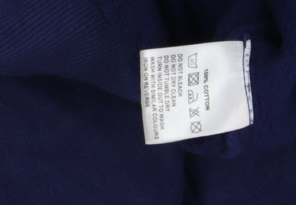 Lazy Jacks Boys Blue Hooded Full Zip Hoodie - Size 6-7
