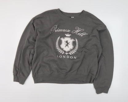 H&M Divided Men's Grey Pullover Sweatshirt M