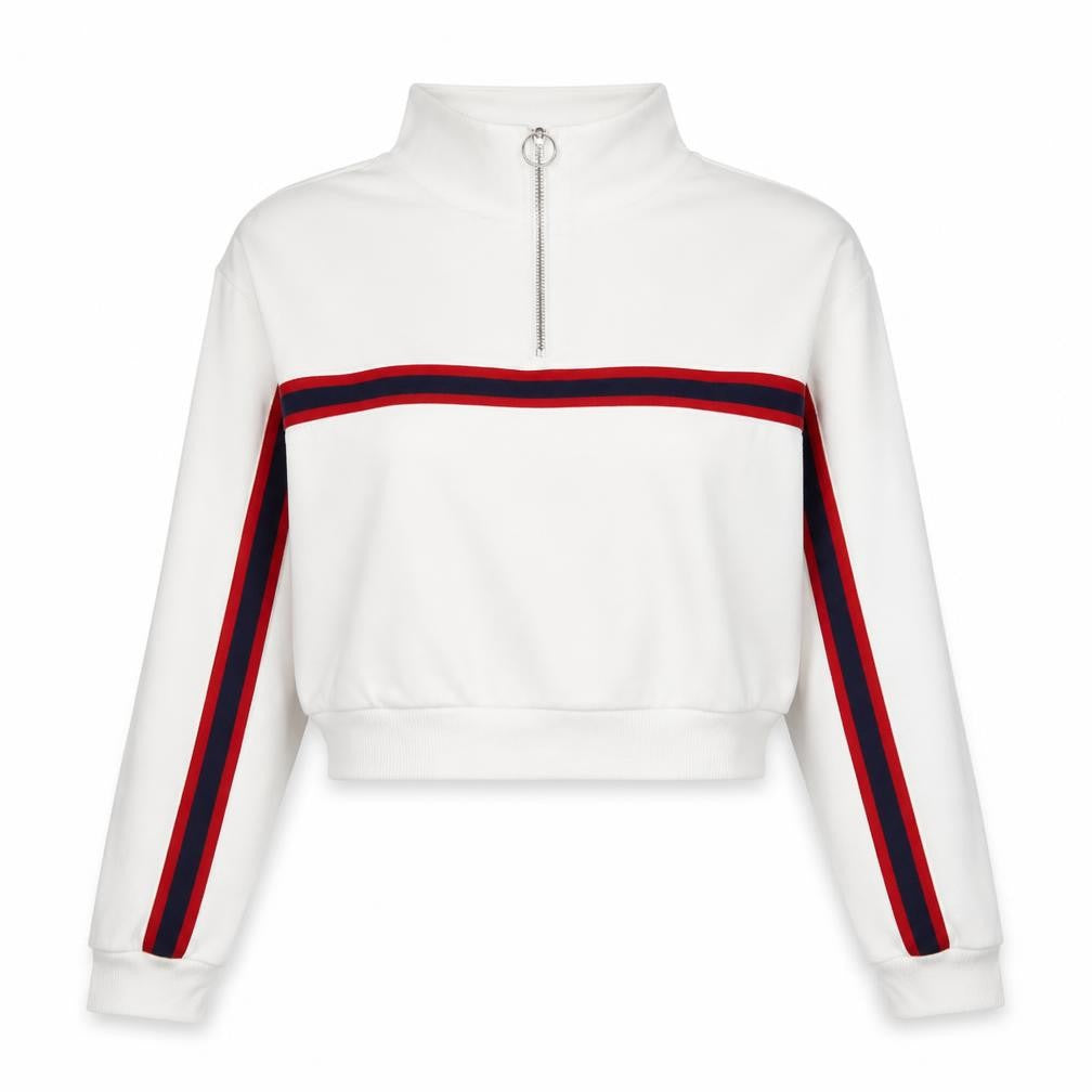Womens UK Size S Divided White Pullover Sweatshirt