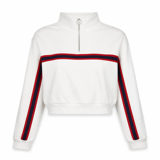 Womens UK Size S Divided White Pullover Sweatshirt