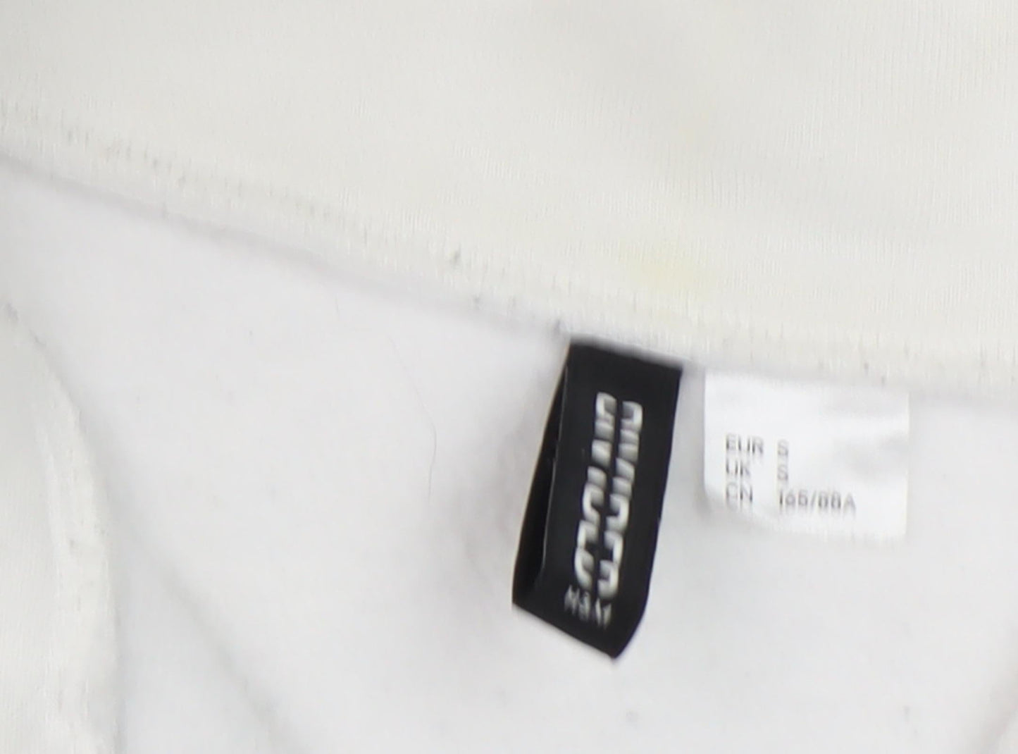 Divided Women's White Pullover Cropped Sweatshirt S