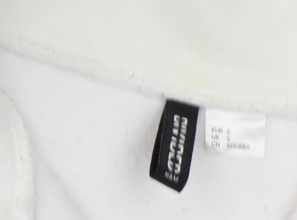 Divided Women's White Pullover Cropped Sweatshirt S