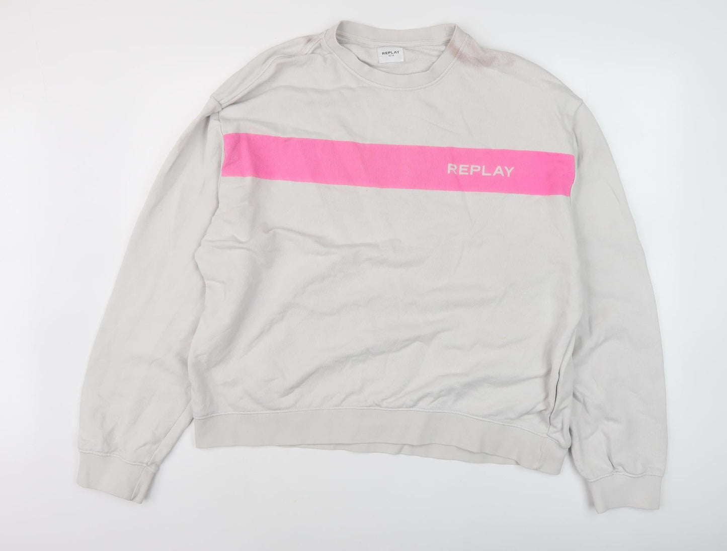 Replay Ivory Unisex Adults XL Sweatshirt