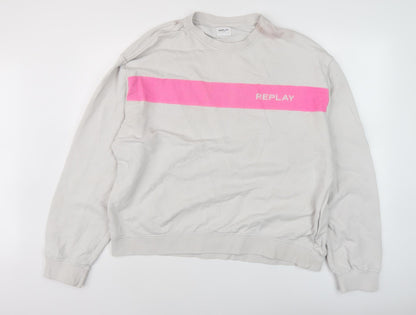 Replay Ivory Unisex Adults XL Sweatshirt