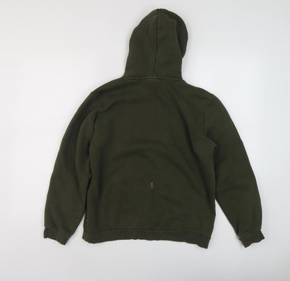 Puma Boys Green Hoodie, Size 16 Years, Pullover Style