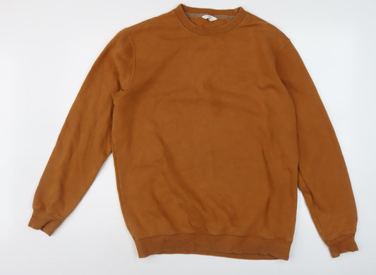 Mens UK Size L Cotton Traders Brown Pullover Sweatshirt