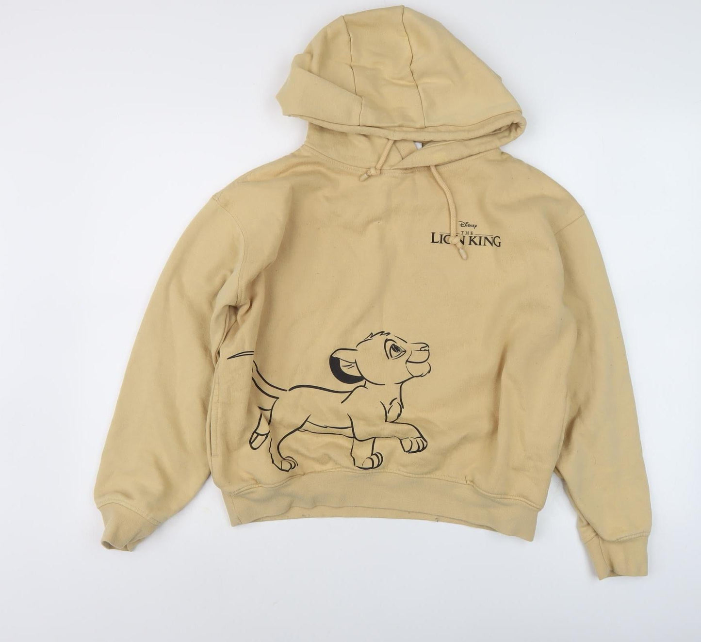 Womens UK Size 2XS Disney Beige Hoodie Hoodie