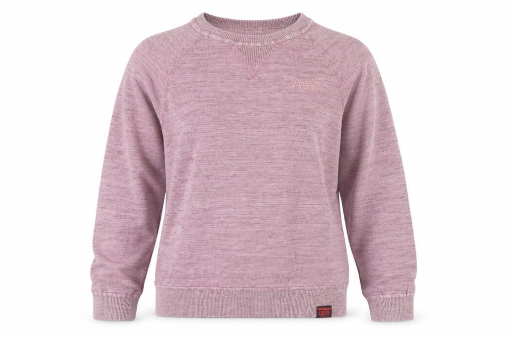 Unisex Adults UK Size S Superdry Pink Pullover Sweatshirt