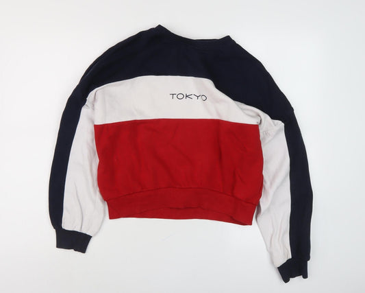 H&M Women's Multicoloured S Tokyo Pullover Sweatshirt
