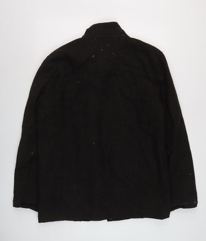 Mens UK Size M Brooker Black Military Jacket