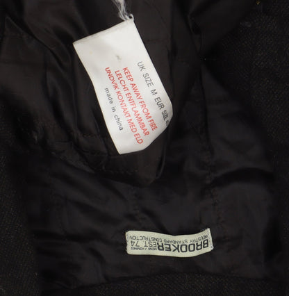 Mens UK Size M Brooker Black Military Jacket