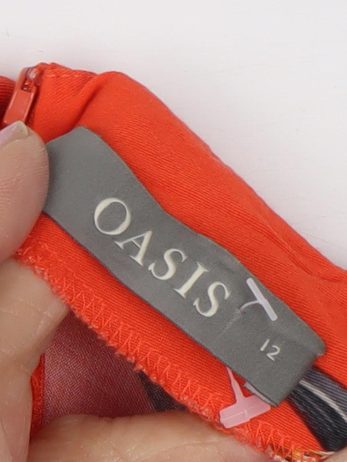 Oasis Women's Multicoloured Floral Dress Size 12