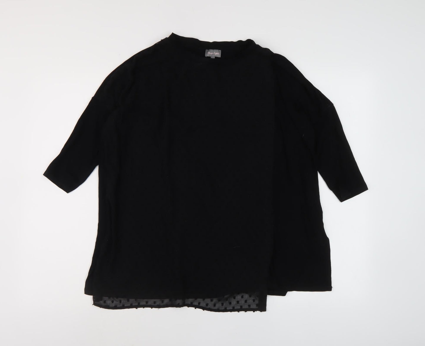 Womens UK Size 10 Phase Eight Black Basic Blouse